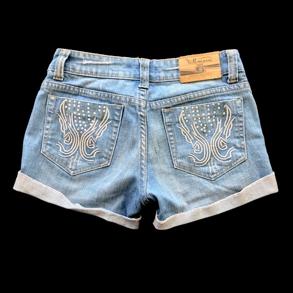 Full Moon Pants - Full Moon Collection Light Wash Jean Shorts